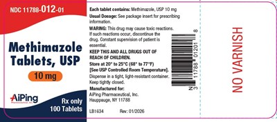 Methimazole-10 mg-100s (Methimazole 10 mg 100s)